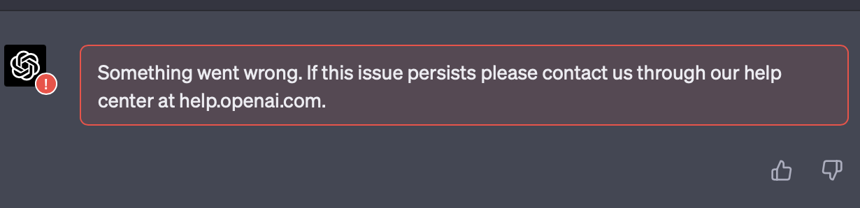 ChatGPT 세션에러