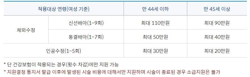 난임부부 시술비 지원 신청 방법(온라인 신청방법)