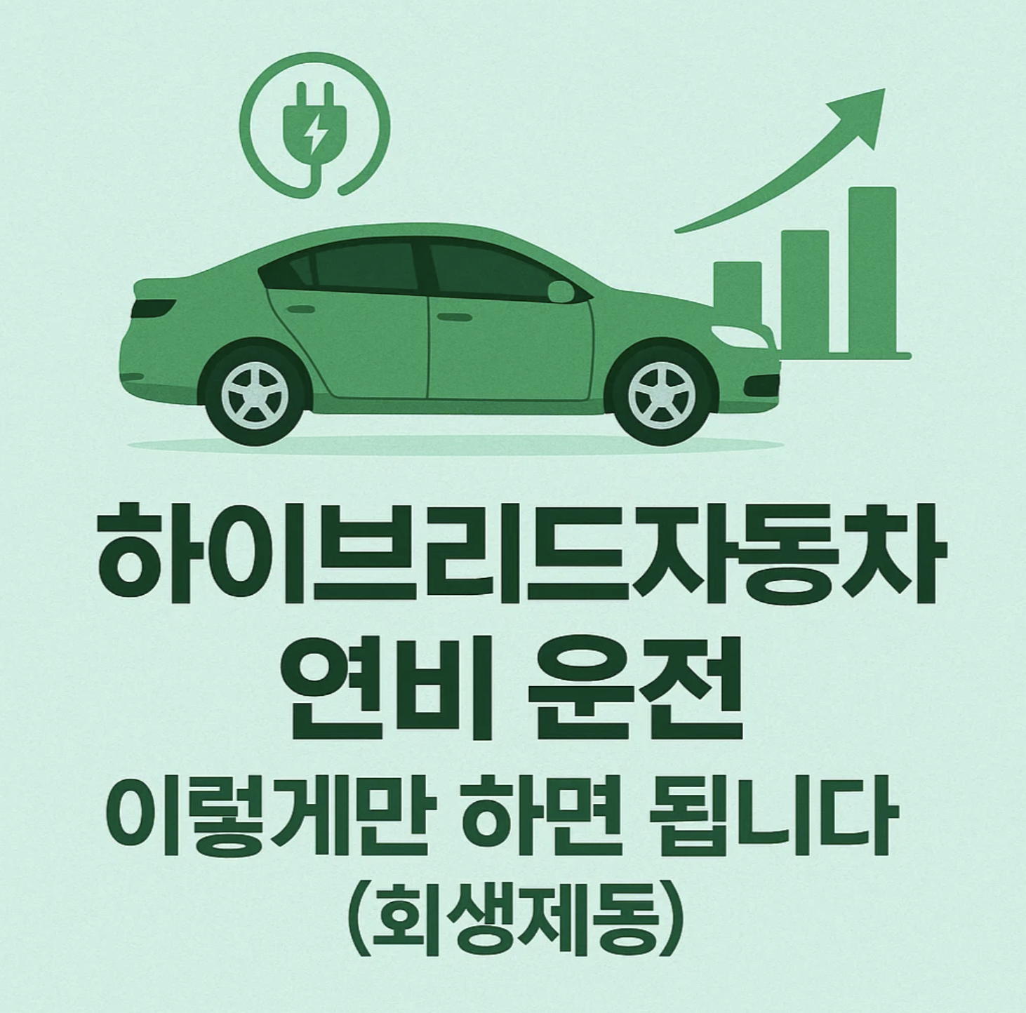 하이브리드자동차 연비 운전, 이렇게만 하면 됩니다 (회생제동)