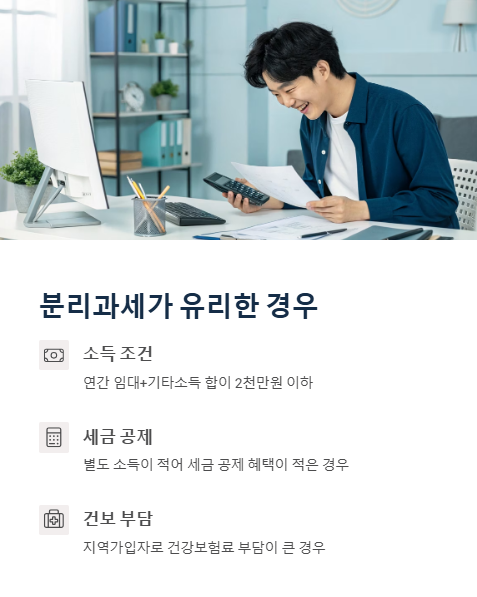 분리과세가 유리한 경우