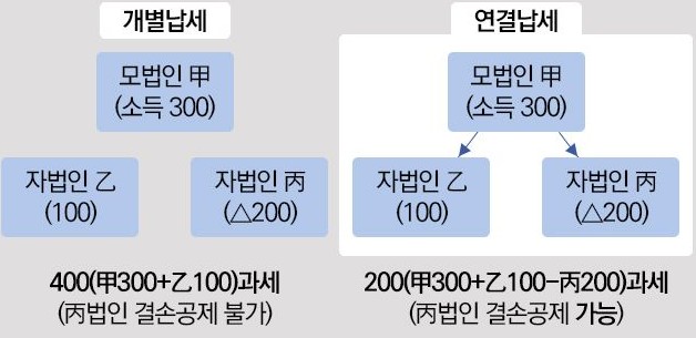 연결납세제도 사진