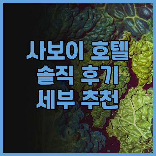 사보이 호텔 막탄 뉴타운 솔직 후기!