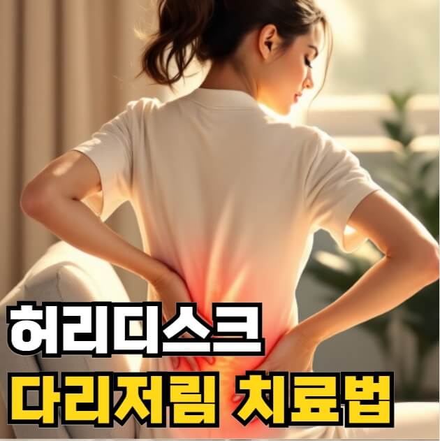 허리디스크 다리저림 및 치료법
