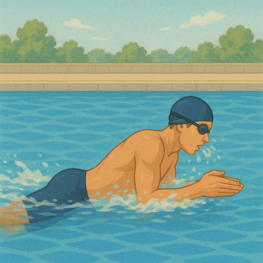 평영 기술을 완벽히 익히는 핵심 관련 사진