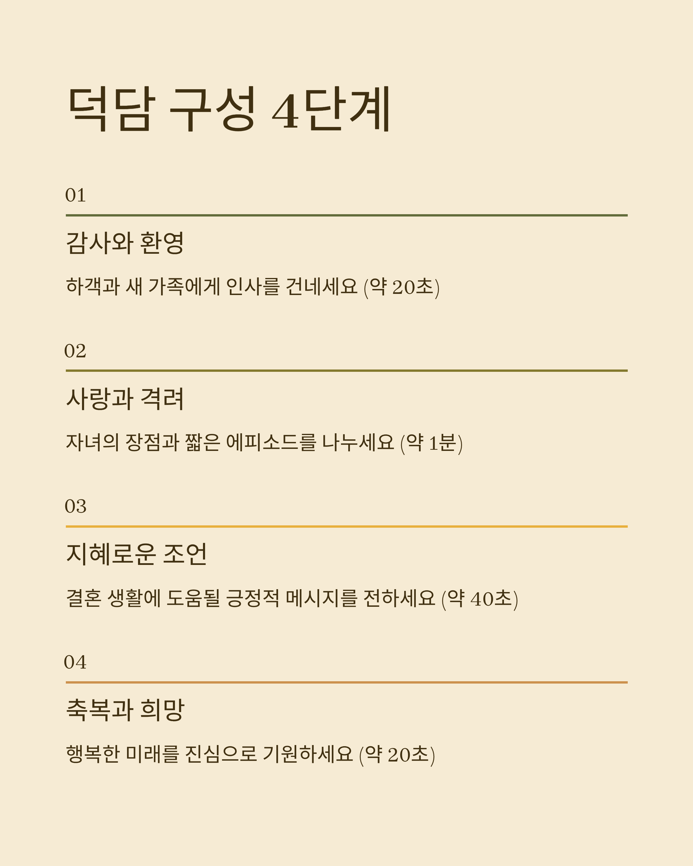 결혼식 부모덕담