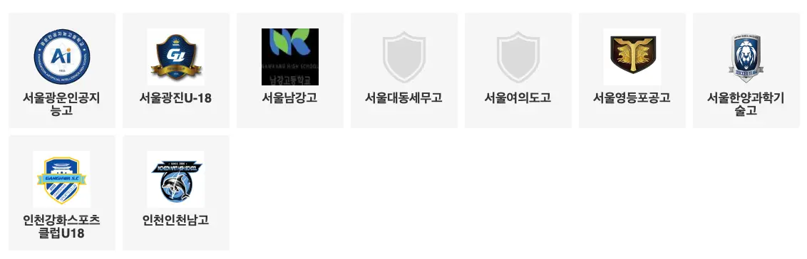 2026 전반기 전국 고등 축구리그 서울/인천 3권역
