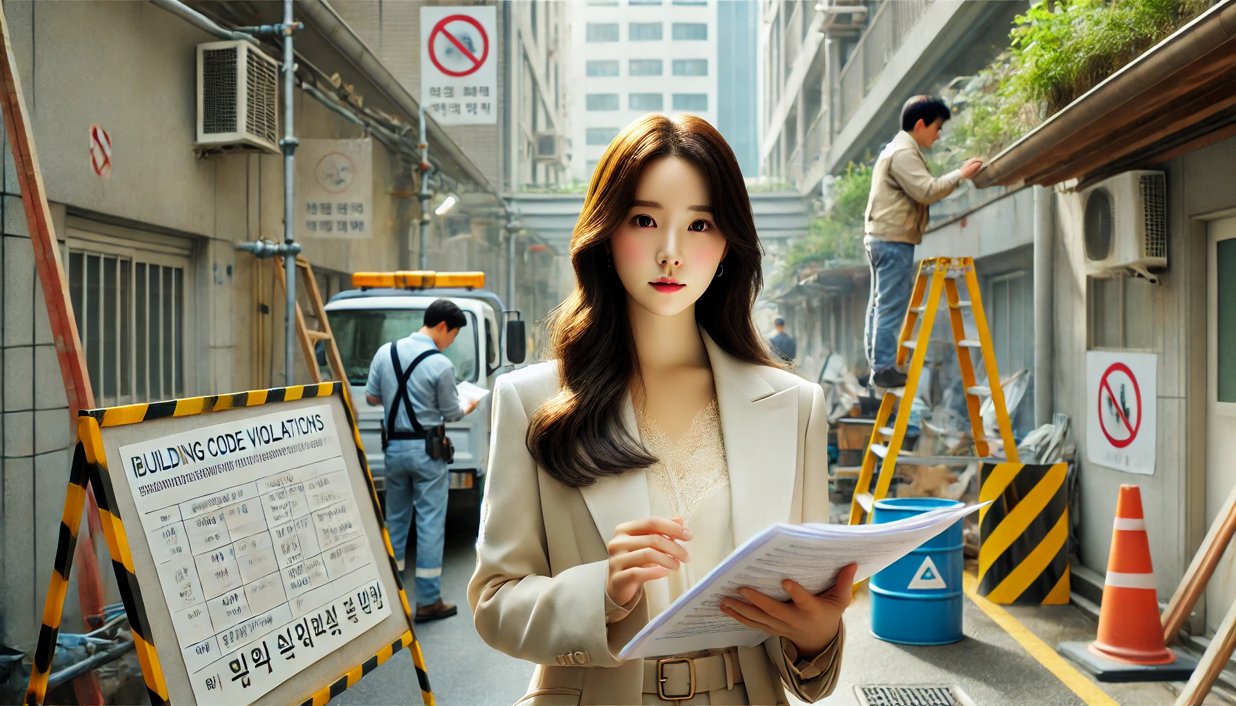 불법 대수선, 용도변경, 이행강제금 확인하는 이미지