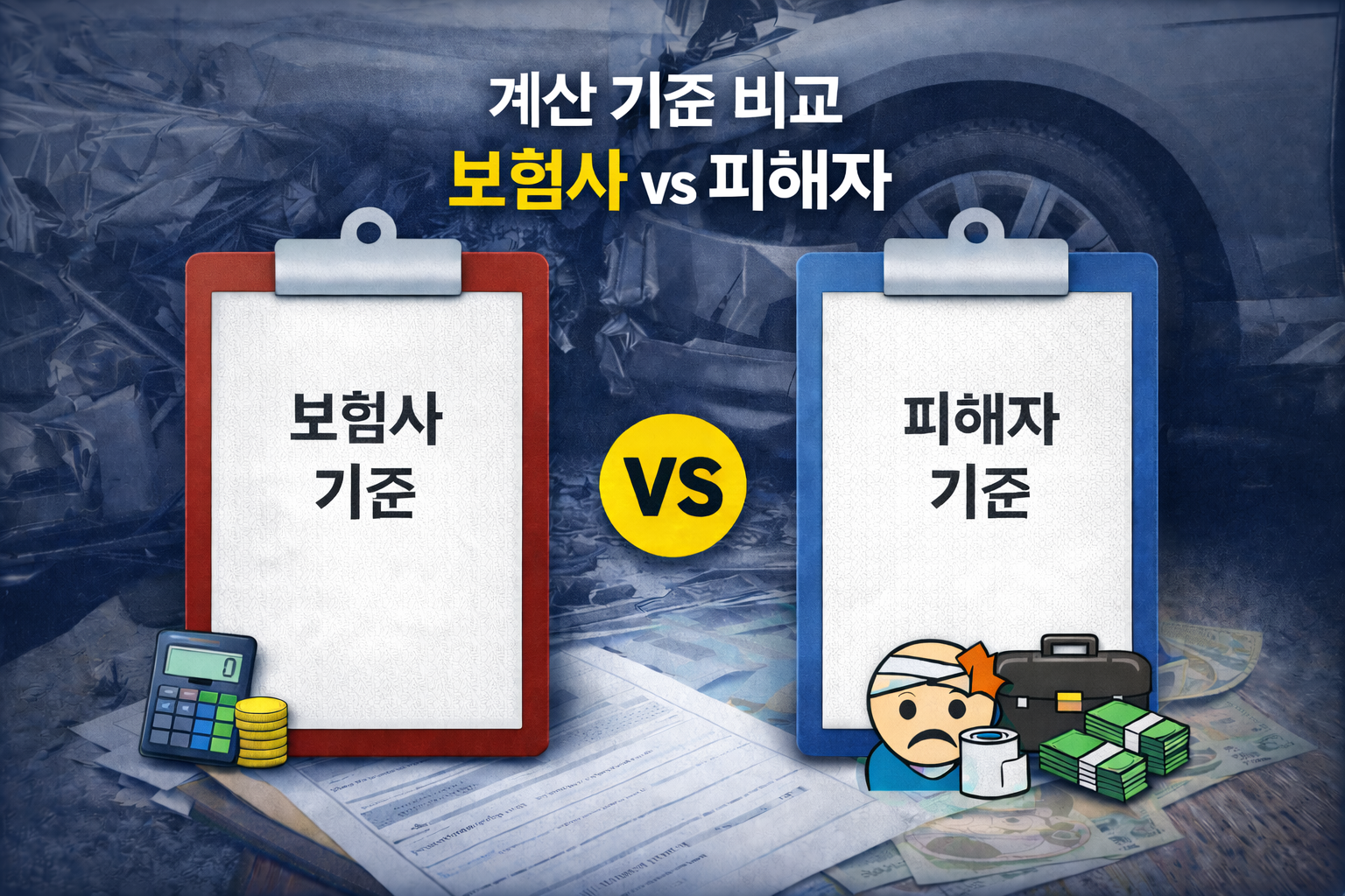 교통사고 합의금 기준이 다른 이유