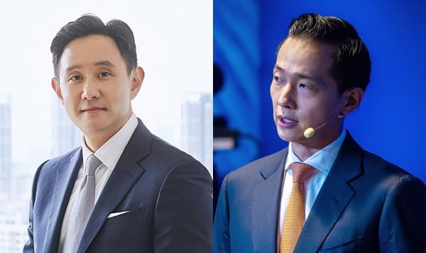 최윤범 고려아연 회장과 김동관 한화그룹 부회장.