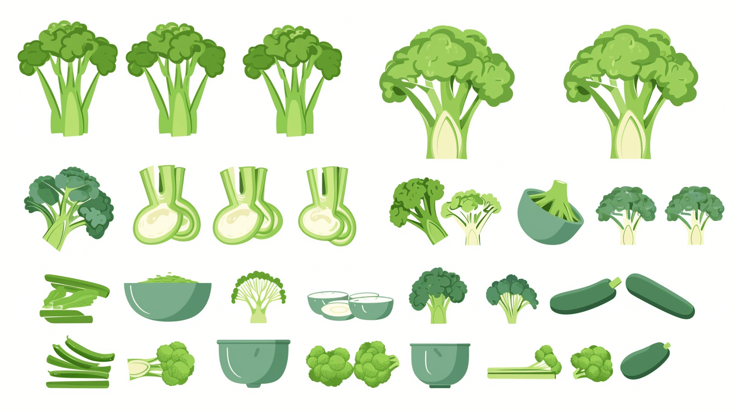 다양한-브로콜리-그림-이미지