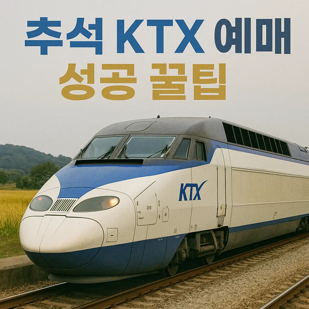 2025 추석 KTX 예매 성공 꿀팁