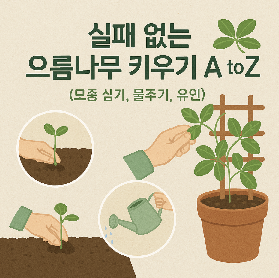 실패 없는 으름나무 키우기 A to Z (모종 심기, 물주기, 유인)