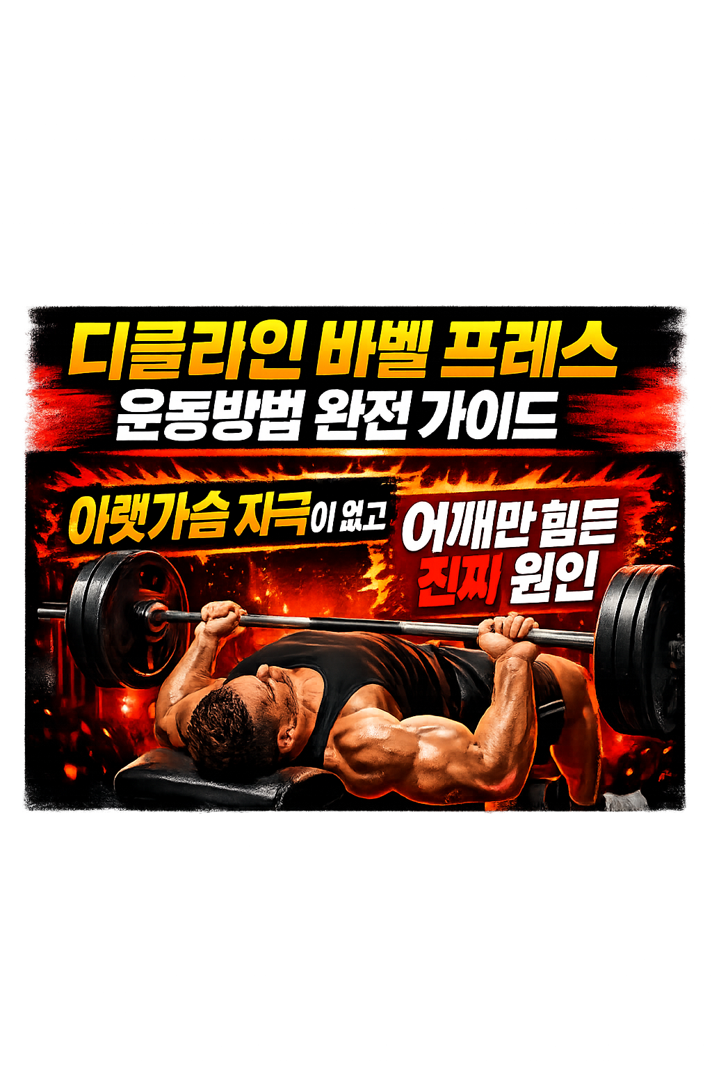 디클라인 바벨 벤치 프레스 운동방법 완전 가이드