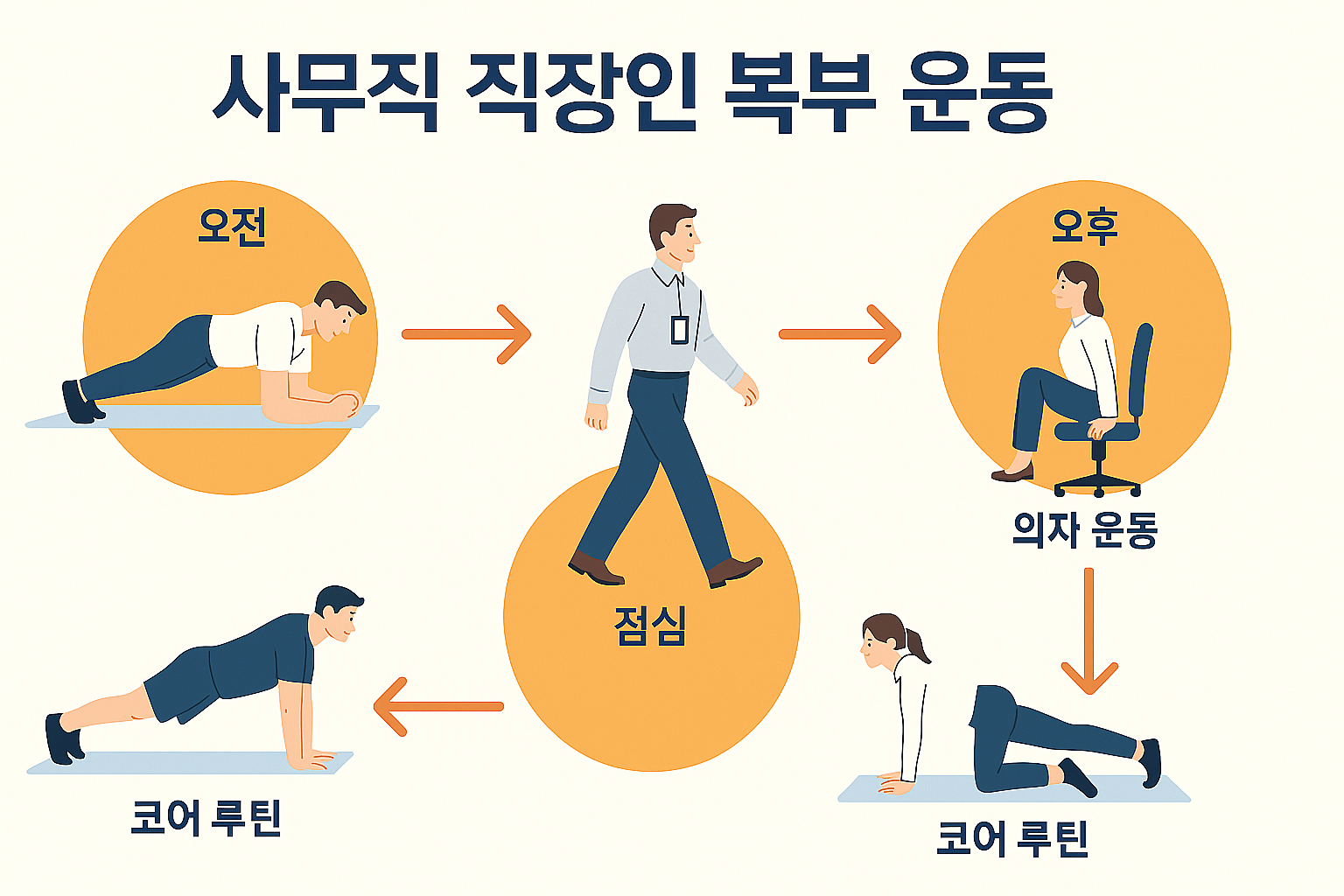 "사무직 복부 운동"에 대한 이미지입니다.