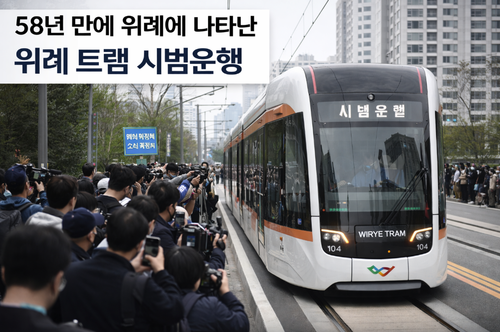 58년 만에 나타난 위례 트램, 정식 개통 시기 및 시범운행 현장 총정리