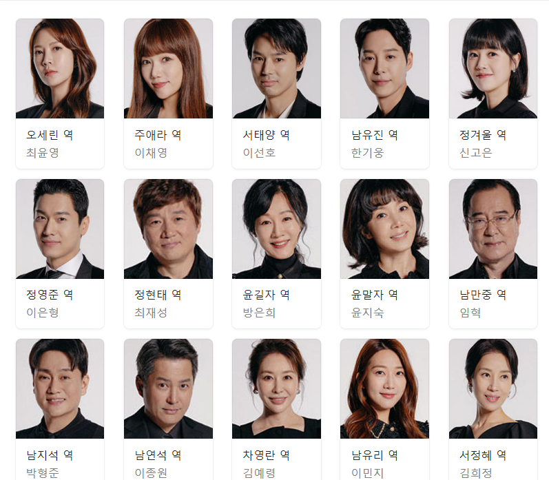 비밀의 여자 출연진