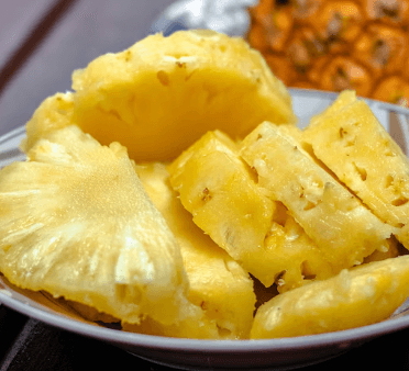 편도결석 빼는 법 - 편도에 좋은 음식 파인애플