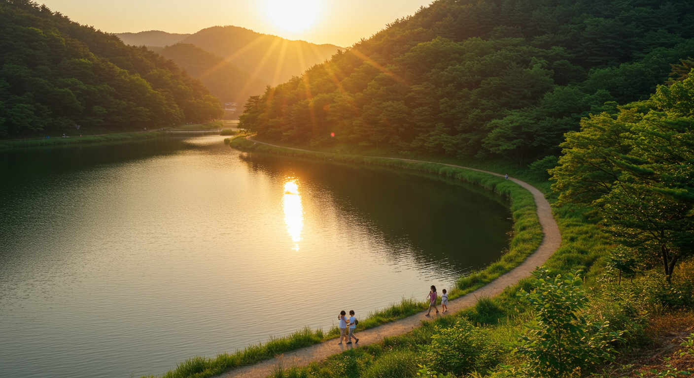 옥정호 전망대에서 호수 풍경