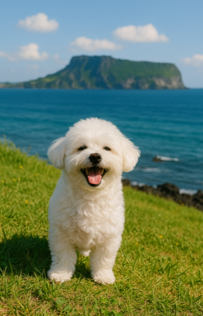 제주도 강아지 여행사진