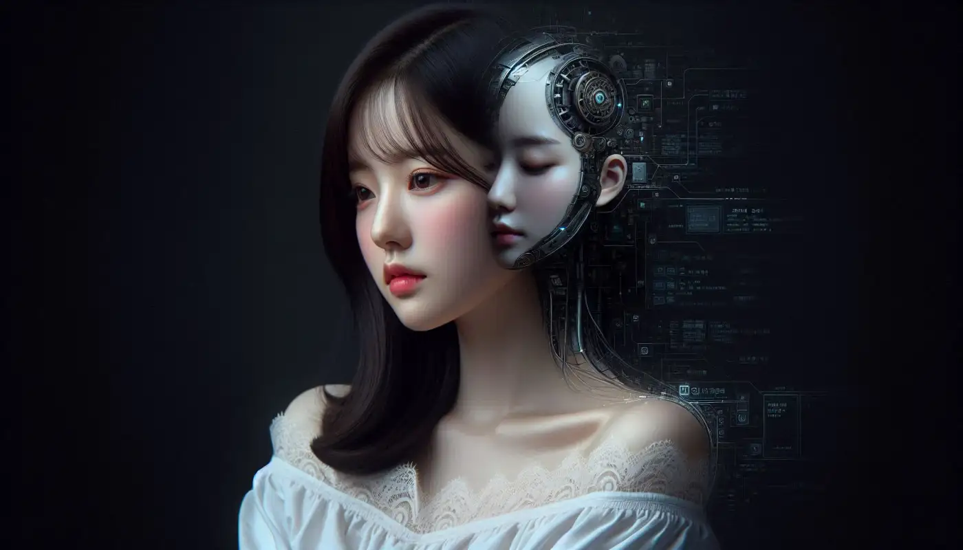 깃허브-모바일-사용법을-활용하는-여성의-모습