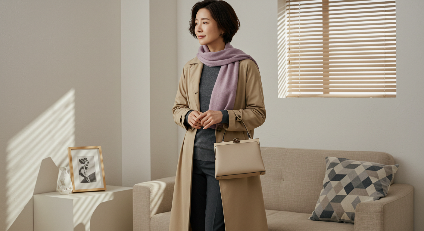 중년 여성 데일리룩