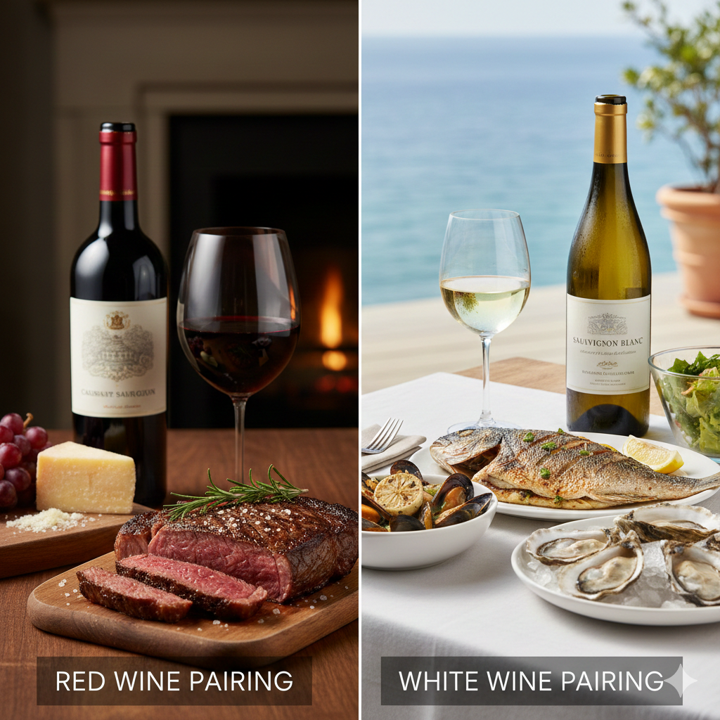 레드 와인&페어링, 화이트 와인 & 페어링