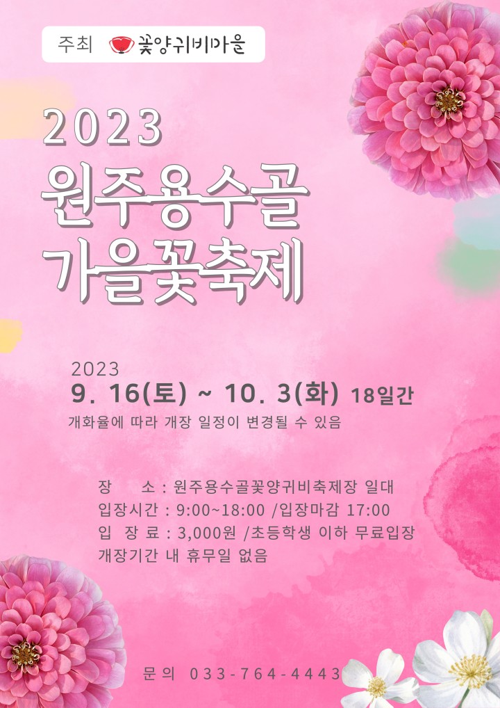 원주용수골가을꽃축제