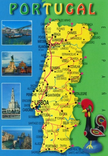 포르투갈 지도 관련 사진