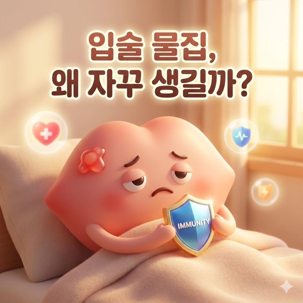 입술물집, 구순포진, 헤르페스, 물집원인, 입술건강, 면역력, 스트레스물집, 입술물집치료, 구순염, 입술관리