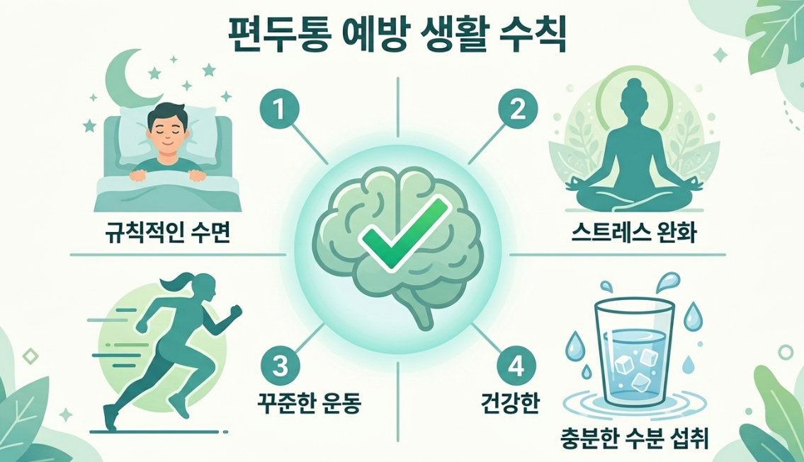 편두통 예방 생활 규칙