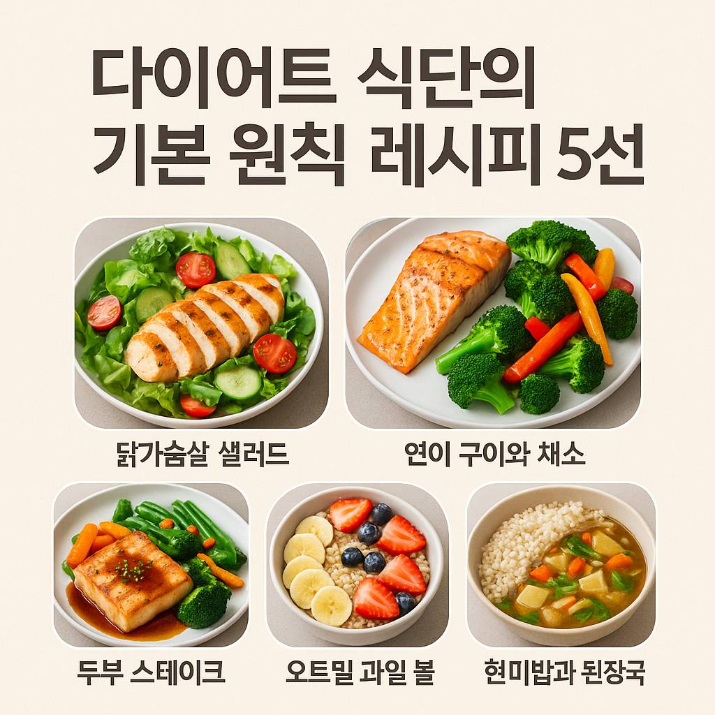 다이어트 식단의 기본 원칙 레시피 5선-1