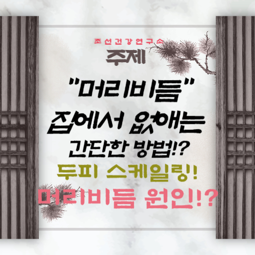 집에서 머리 비듬 없애는 간단한 방법 가려움증 원인, 두피 스케일링하기