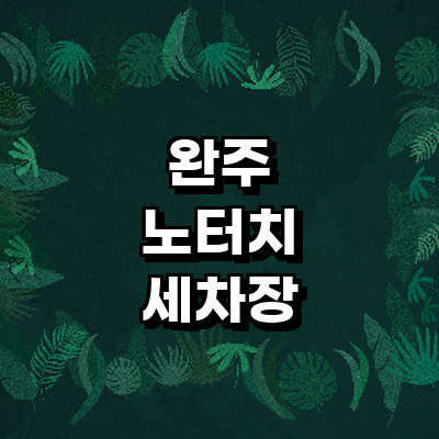 완주군 노터치 세차