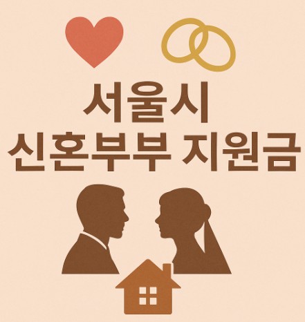 2025 서울시 신혼부부 지원금 100만 원 신청 안내 사진