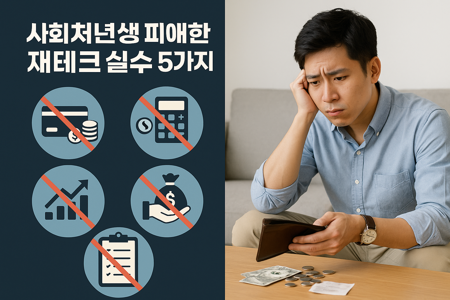 사회초년생이 피해야 할 재테크 실수 5가지