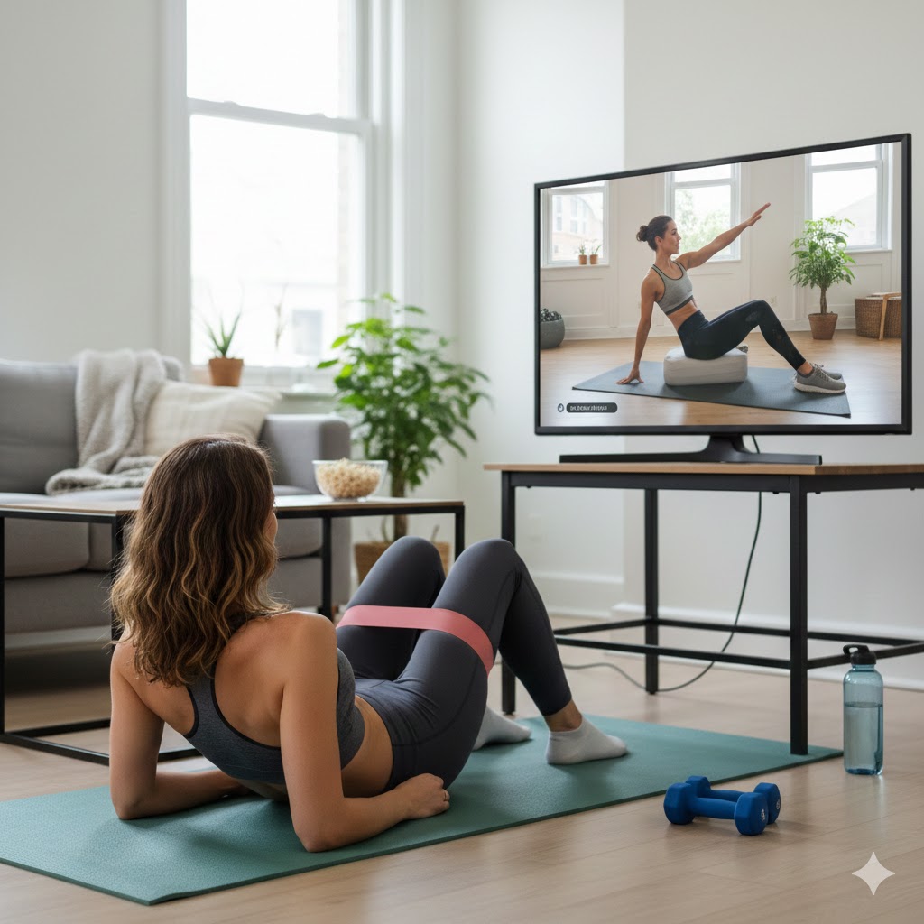 꼭 홈트영상이 아니여도 좋아하는 프로그램 보면서도 운동할수있어요