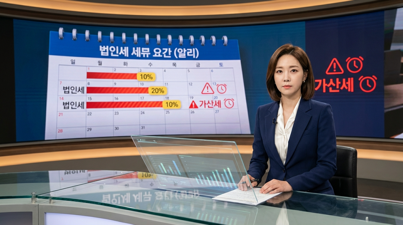 법인세 신고 기간 놓치면 가산세 얼마나 낼까