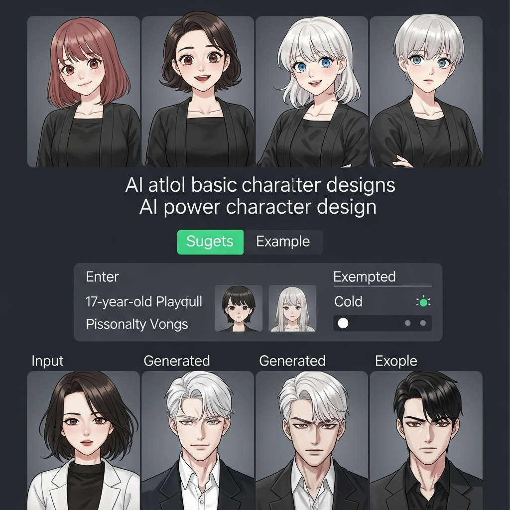 AI가 기본 캐릭터 디자인도 제안한다