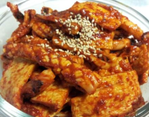 충무김밥 오징어무침 만드는 법