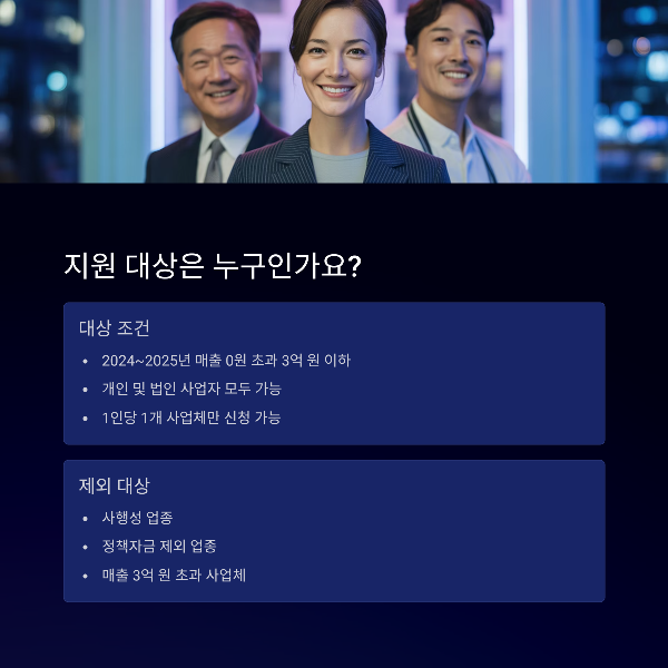 지원 대상은 누구인가요?