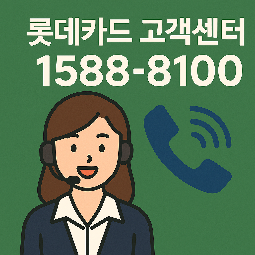 롯데카드 고객센터 전화번호