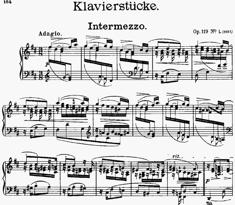 브람스 <4개의 피아노 소품 Vier Klavierstücke, Op.119> - 모든 말을 끝내고 난 뒤에 남는 조용한 숨