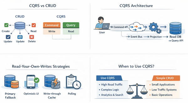 CQRS 개념 삽화 이미지