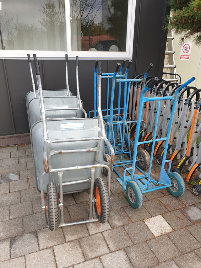 왕송호수 캠핑장 짐수레