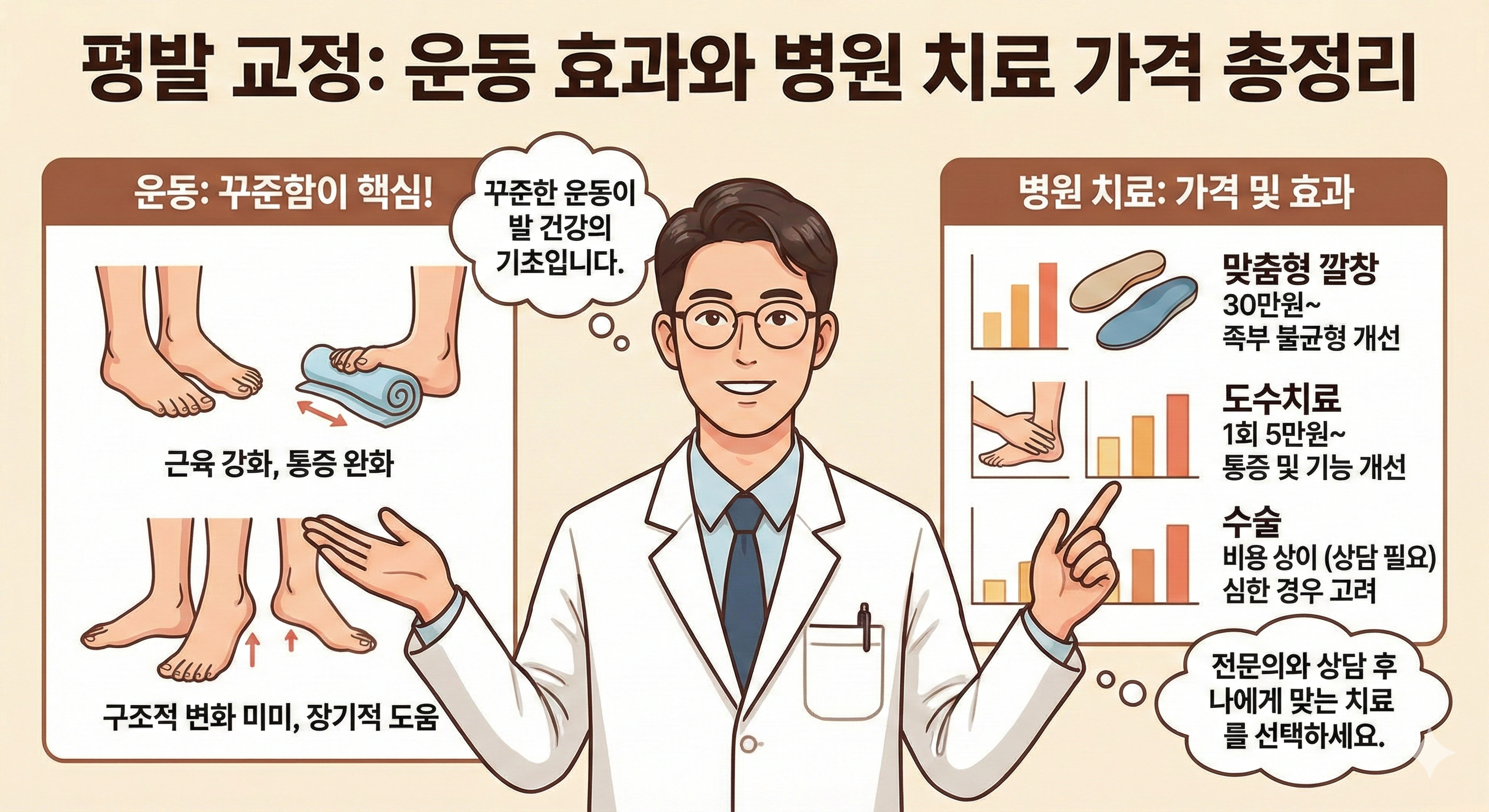 평발 교정 운동 효과 없다고요 병원 치료 가격까지 총정리