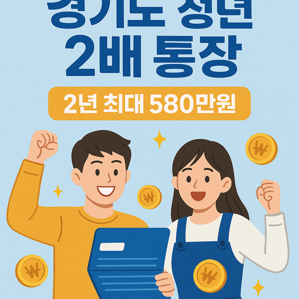 2025년 경기도 청년 2배 통장 신청 조건, 혜택, 신청방법 총정리