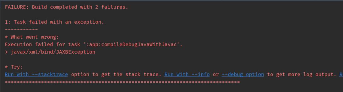 appcompileDebugJavaWithJavac