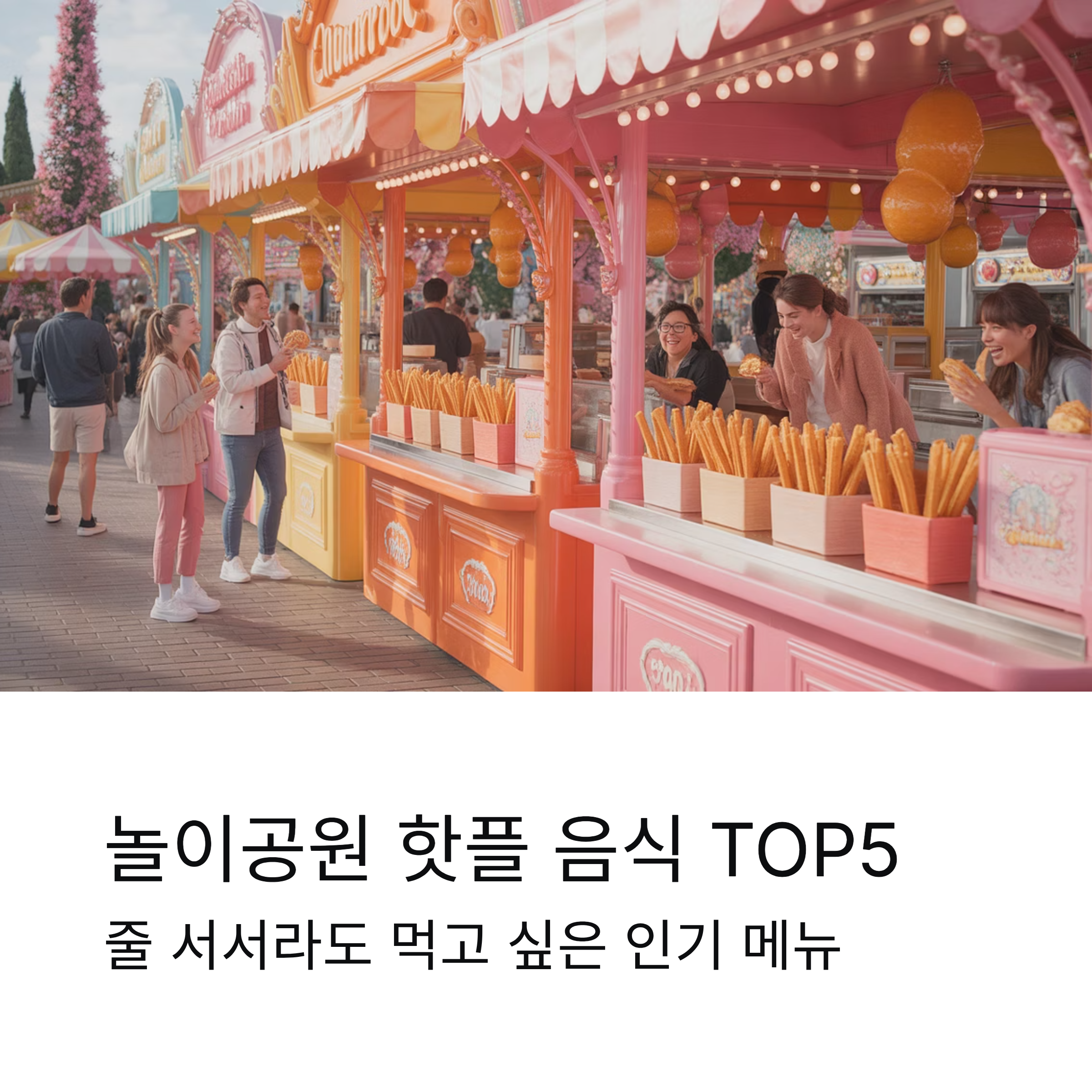 놀이공원 핫플 음식 TOP5! 맛으로 완성되는 즐거운 하루