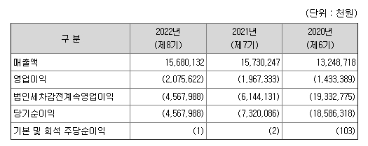 에이텀 재무정보