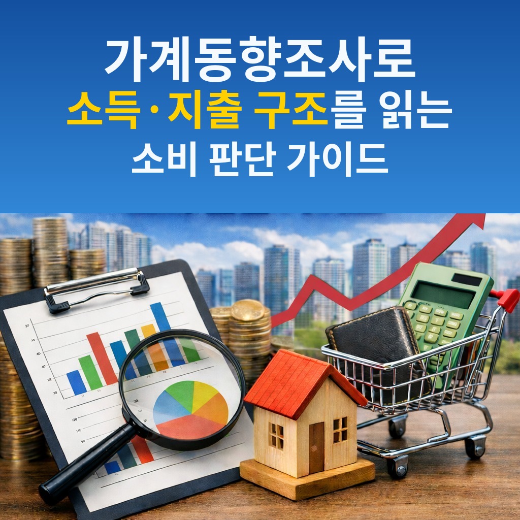 가계동향조사로 소득&middot;지출 구조를 읽는 소비 판단 가이드